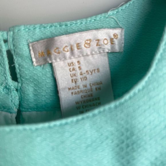 Maggie & Zoe Tiffany Blue Geometric Shift Dress  US 5 - Picture 9 of 14